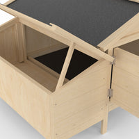 IDMarket - Casetta XXL con cassetta nido in legno