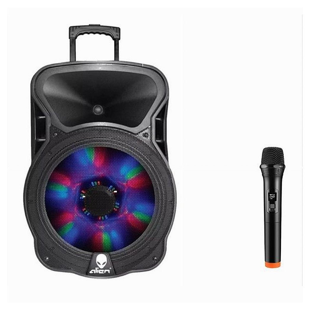 Cassa Acustica Portatile 1000 W Bluetooth Trolley Con Microfono Eventi Alien-15         