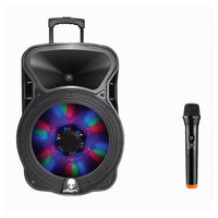 Cassa Acustica Portatile 1000 W Bluetooth Trolley Con Microfono Eventi Alien-15         