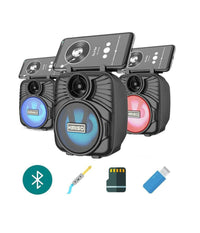 Cassa Acustica Speaker Bluetooth Ricaricabile Portatile Fm Microsd Tf Usb Aux         