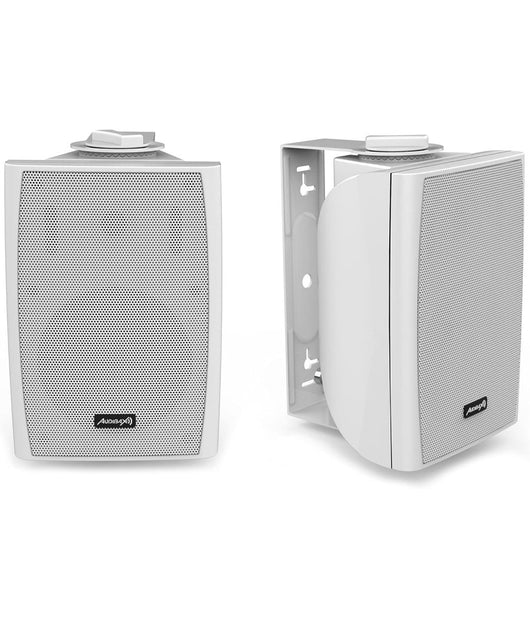 Cassa Acustica Speaker Con Supporto Staffa A Parete Potenza 30w Colore Bianco         
