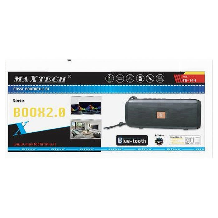 Cassa Altoparlante Bluetooth Senza Fili Audio Portatile Effetto Rgb Tf Usb Tg-144         