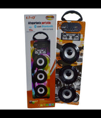 Cassa Altoparlante Portatile Kbq-608 Bluetooth Radio Usb Led Multicolor         