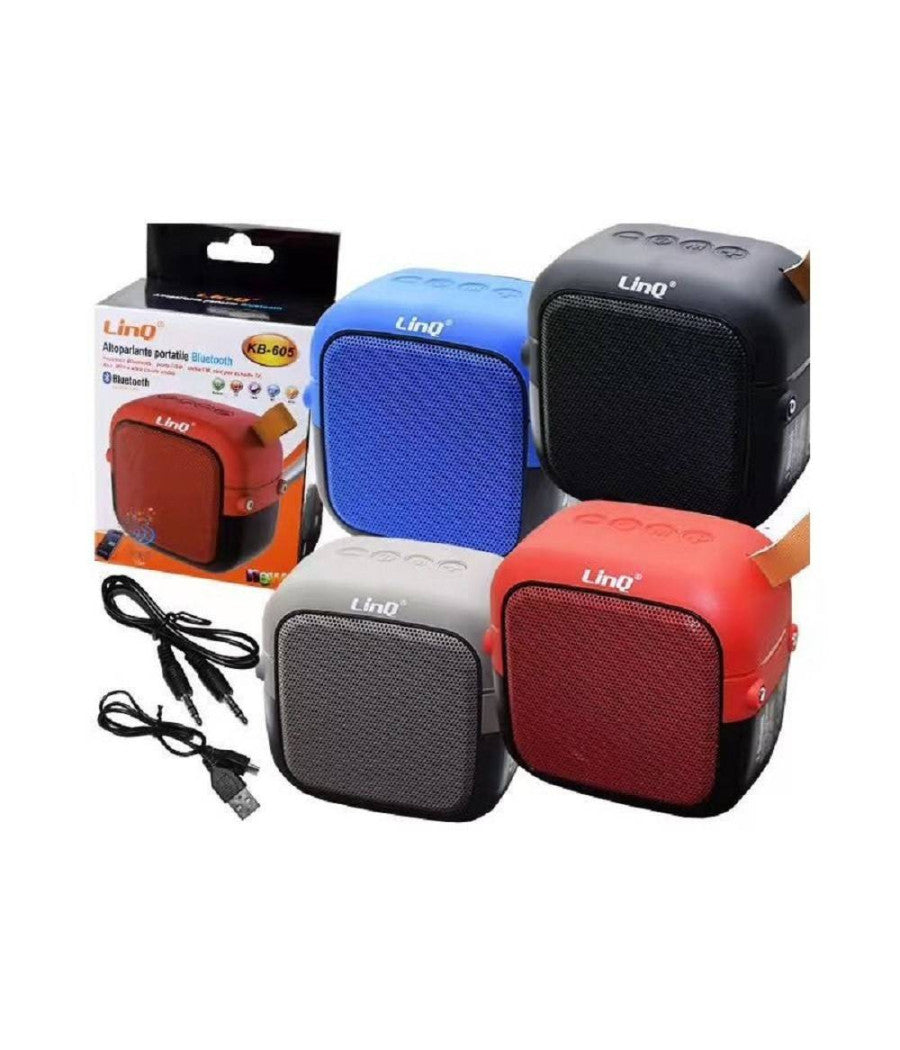 Cassa Altoparlante Speaker Bluetooth Lettore Tf Radio Fm Usb Portatile Kb-605         