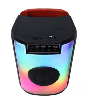 Cassa Altoparlante Speaker Con Microfono Per Karaoke Giochi Luce Led Usb Aux 4.0         