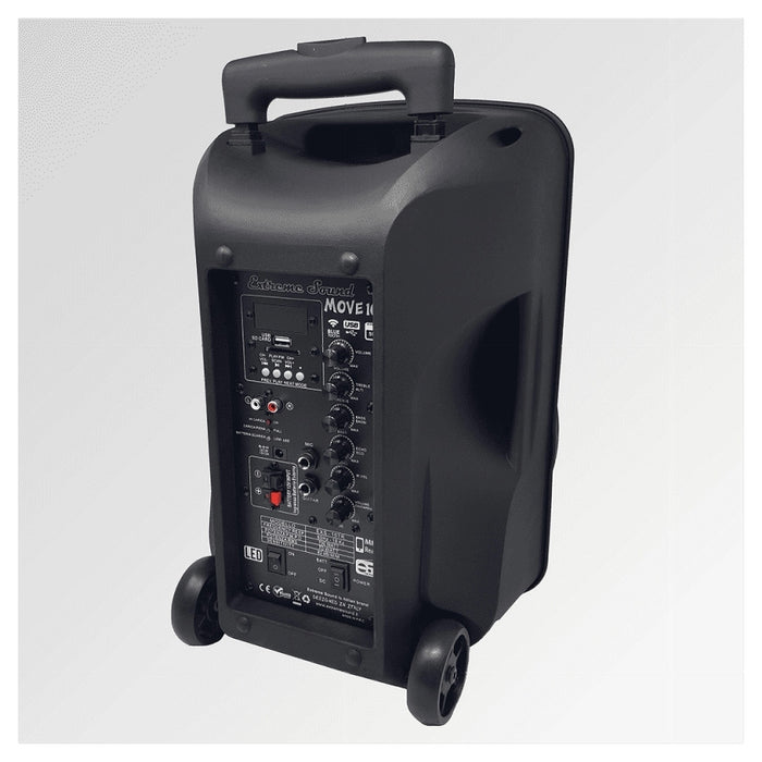 Cassa Audio A Batteria Ricaricabile Trolley Woofer 10" Usb Extreme Sound Move 10         