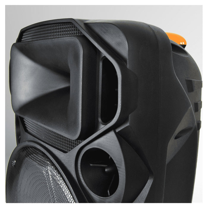 Cassa Audio Portatile Batteria Woofer 15" Usb Mp3 Microfono Extreme Sound Van-xl         