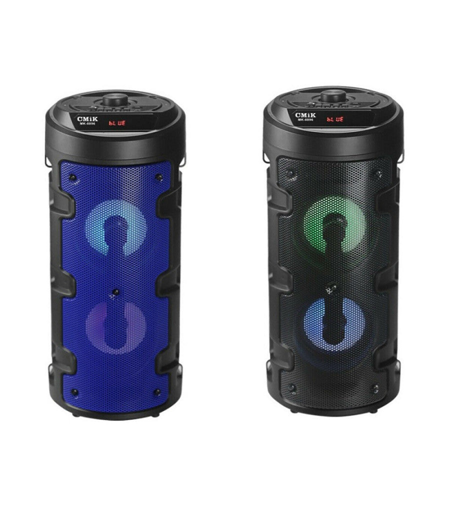 Cassa Bluetooth Ricaricabile Mp3 Usb Micro Sd Microfono Line In Karaoke Mk-8896         