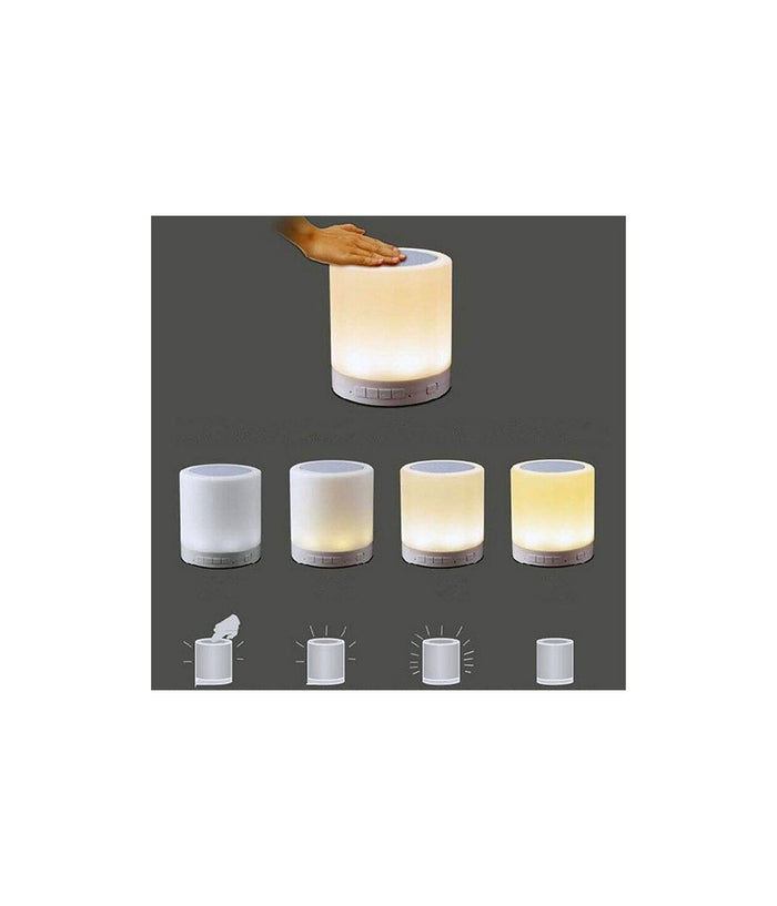 Cassa Lampada Smart Lamp Speaker Bluetooth Multicolor Timer/aux/sd Card         