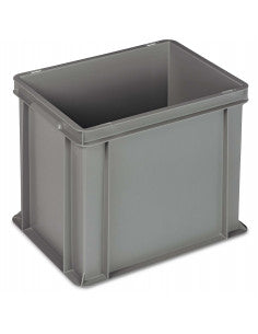 Cassa serie Europa 40x30 - H 32 cm - colore grigio - per uso industriale