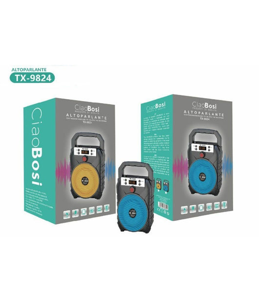Cassa Speaker Altoparlante Bluetooth 15watt Tx-9824 Radio Fm Tf Usb Ricaricabile         