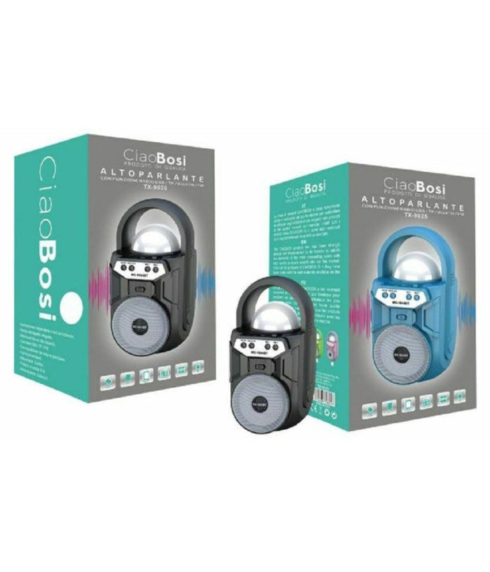 Cassa Speaker Altoparlante Bluetooth Portatile Tx-9825 Fm Tf Usb Aux Ricaricabile         