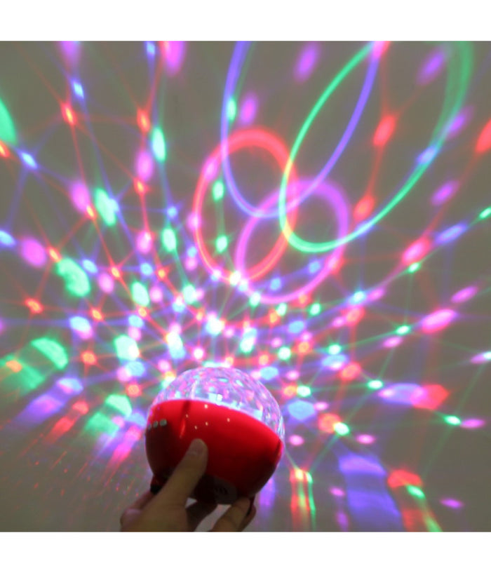 Cassa Speaker Bluetooth Altoparlante Con Effetti Luce Discoteca Mp3 Tf Radio Dj         