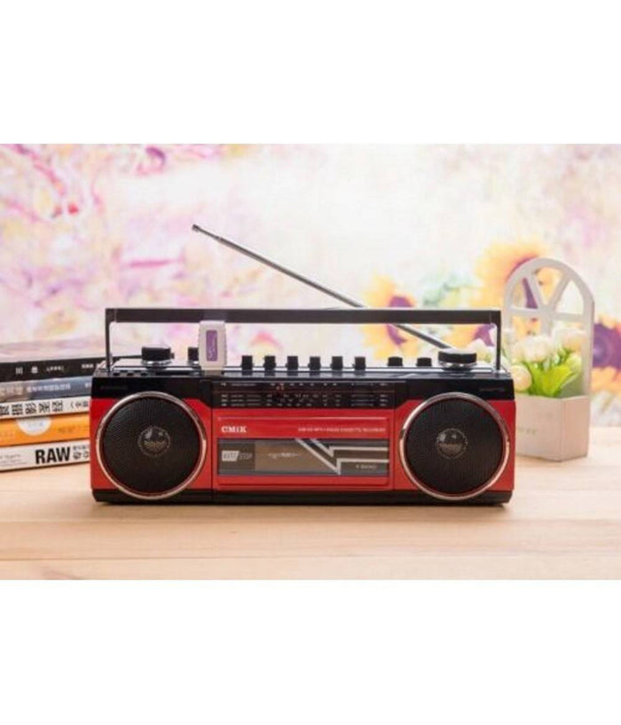 Cassa Speaker Bluetooth Lettore Musicassette Radio Usb Sd Mp3 Mk-132bt         