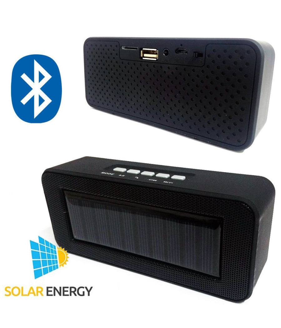 Cassa Speaker Ch-303c Bluetooth Portatile Ricarica Solare Microsd Usb Fm Aux         