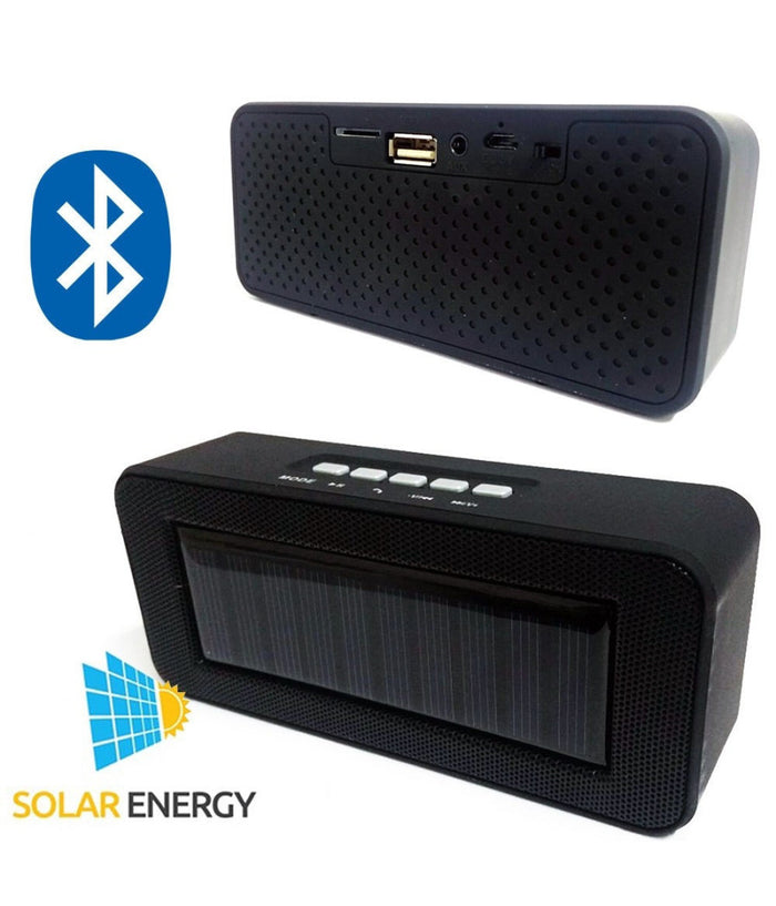 Cassa Speaker Ch-303c Bluetooth Portatile Ricarica Solare Microsd Usb Fm Aux         