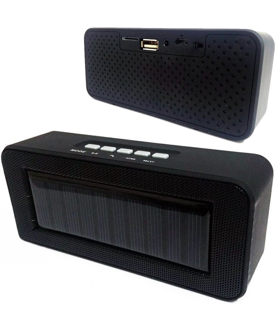Cassa Speaker Ch-303c Bluetooth Portatile Ricarica Solare Microsd Usb Fm Aux         