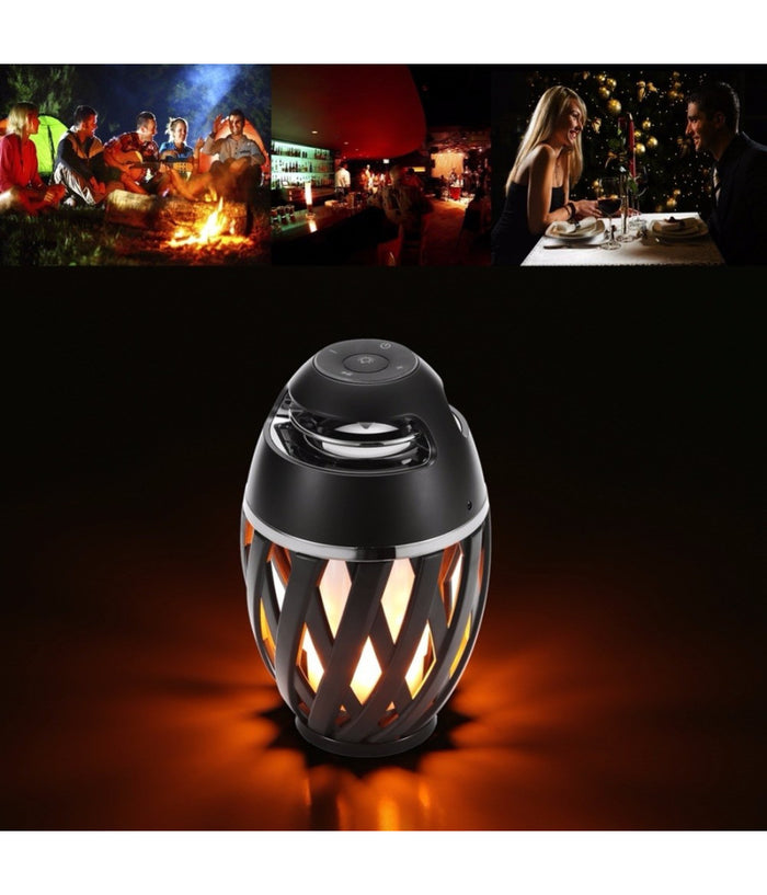 Cassa Speaker Flame Light Led Bluetooth Portatile Senza Fili Tf Mp3 Bt4.2         