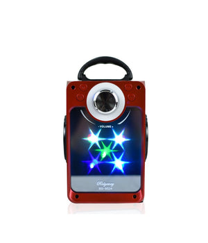 Cassa Speaker Fm Bluetooth Ricaricabile Sd Usb Aux 2 Casse Portatile Bs-9524         