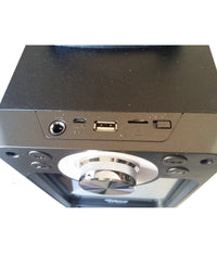 Cassa Speaker Fm Bluetooth Ricaricabile Sd Usb Aux 2 Casse Portatile Bs-9524         