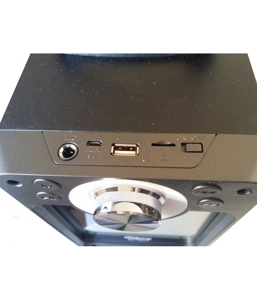 Cassa Speaker Fm Bluetooth Ricaricabile Sd Usb Aux 2 Casse Portatile Bs-9524         