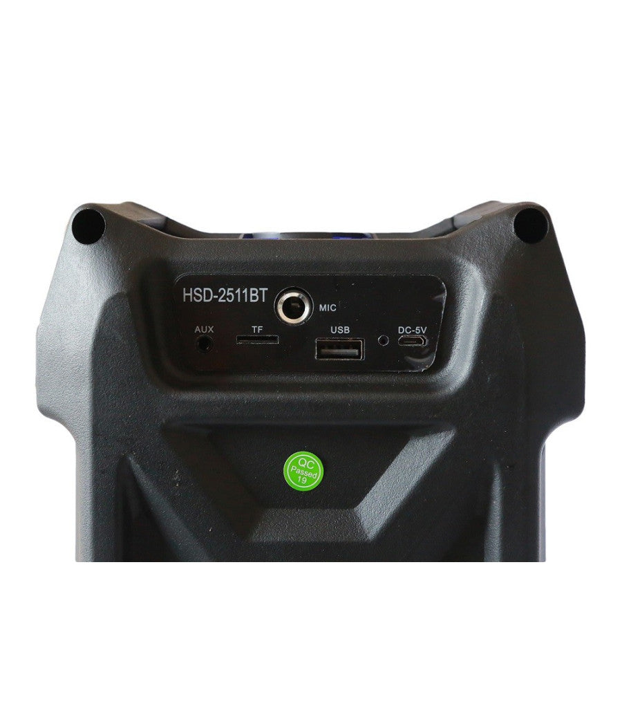 Cassa Speaker Fm Bluetooth Ricaricabile Sd Usb Aux 2 Portatile Microfono 2511bt         