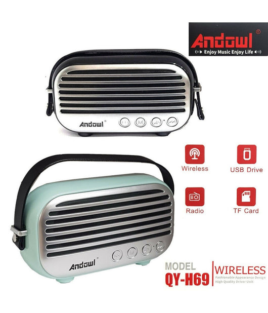 Cassa Speaker Wireless Portatile Ricaricabile Micro Sd Usb Bluetooth Radio Fm         