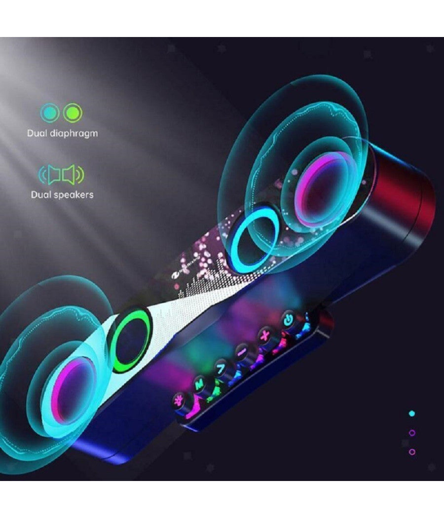 Cassa Wireless Bluetooth Speaker Gaming Desktop Laptop Pc Barra Audio Q-yx800         