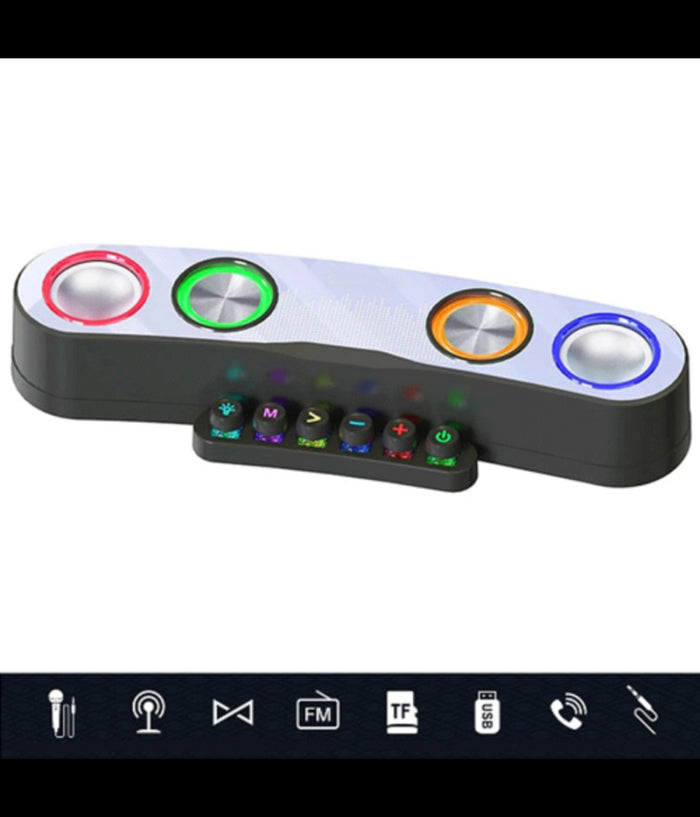 Cassa Wireless Bluetooth Speaker Gaming Desktop Laptop Pc Barra Audio Q-yx800         