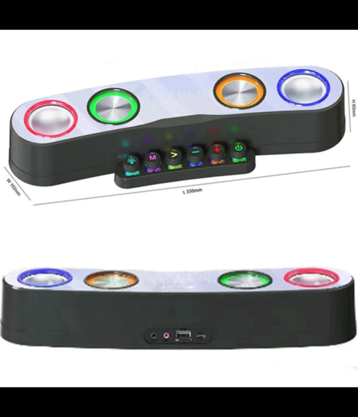 Cassa Wireless Bluetooth Speaker Gaming Desktop Laptop Pc Barra Audio Q-yx800         