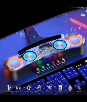 Cassa Wireless Bluetooth Speaker Gaming Desktop Laptop Pc Barra Audio Q-yx800         