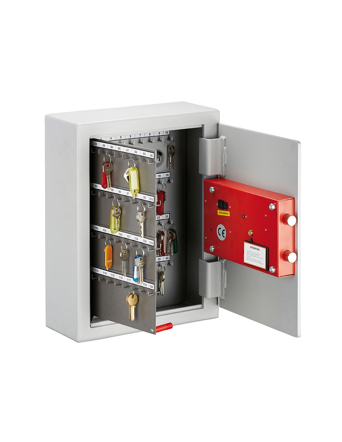 Cassaforte a combinazione Boyard, installazione libera, per chiavi e valori, due catenacci, chiavi emergenza - THIRARD