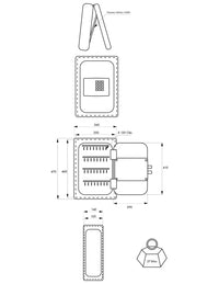 Cassaforte a combinazione Boyard, installazione libera, per chiavi e valori, due catenacci, chiavi emergenza - THIRARD