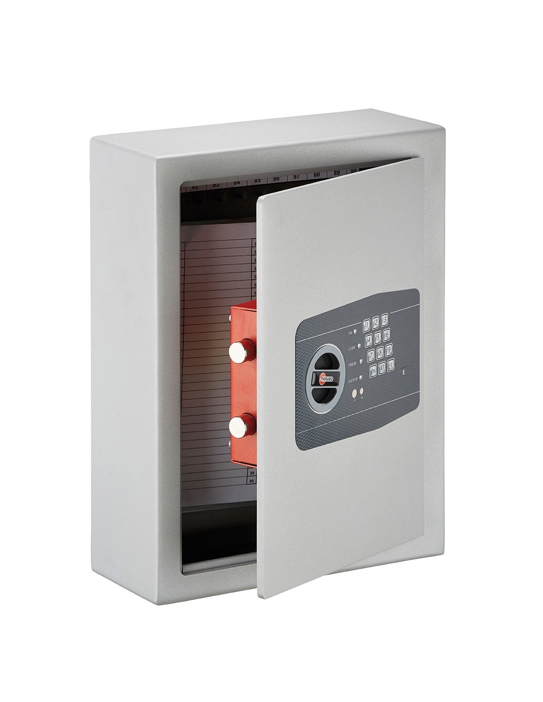 Cassaforte a combinazione Boyard, installazione libera, per chiavi e valori, due catenacci, chiavi emergenza - THIRARD