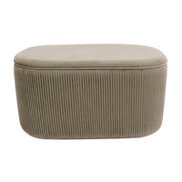 Cassapanca Contenitore Ellittica Arhis 80x40x40 Beige