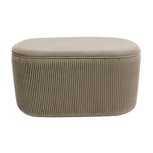 Cassapanca Contenitore Ellittica Arhis 80x40x40 Beige