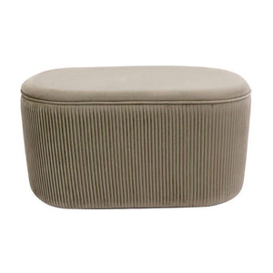 Cassapanca Contenitore Ellittica Arhis 80x40x40 Beige