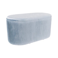 Cassapanca Contenitore Ellittica Arhis 80x40x40 Grigio