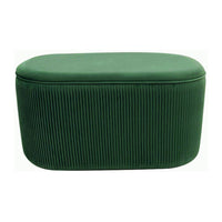 Cassapanca Contenitore Ellittica Arhis Verde Scuro 80x40x40