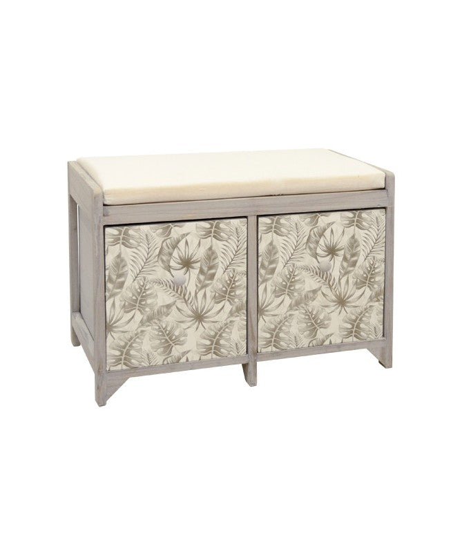 CASSAPANCA FOGLIE 2 CASSETTI BEIGE E GRIGIO