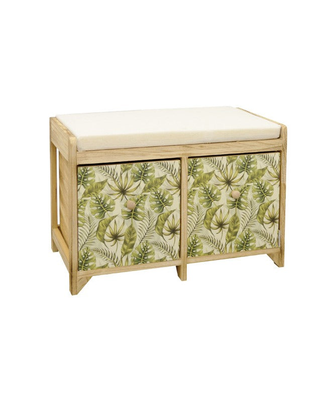 CASSAPANCA FOGLIE 2 CASSETTI BEIGE E VERDE