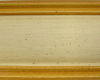 Cassapanca in legno 2 cassetti avorio con profilo ocra l.120 x p.46 h.51 (1347) - Mobili 2G