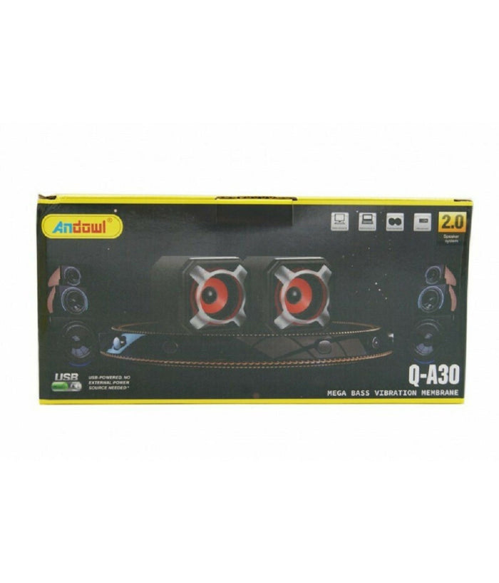 Casse Altoparlante Per Computer 2,0 Mega Bass Bluetooth 10w Usb Portatile Q-a30         