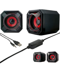 Casse Altoparlante Per Computer 2,0 Mega Bass Bluetooth 10w Usb Portatile Q-a30         