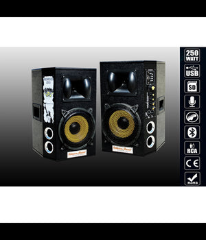 Casse Bluetooth Amplificate Karaoke Woofer Sound Musica 1400 W Maxtech Cx-2s10u         