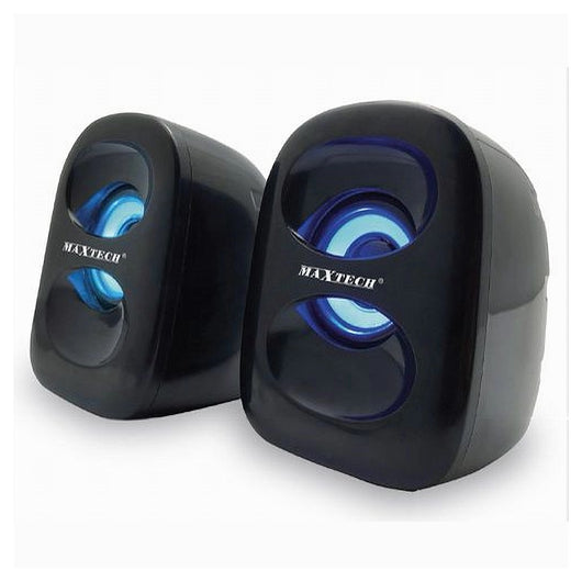 Casse Pc Audio Speaker 10w Con Luce Rgb Portatili Altoparlanti Maxtech Ca-ss001         