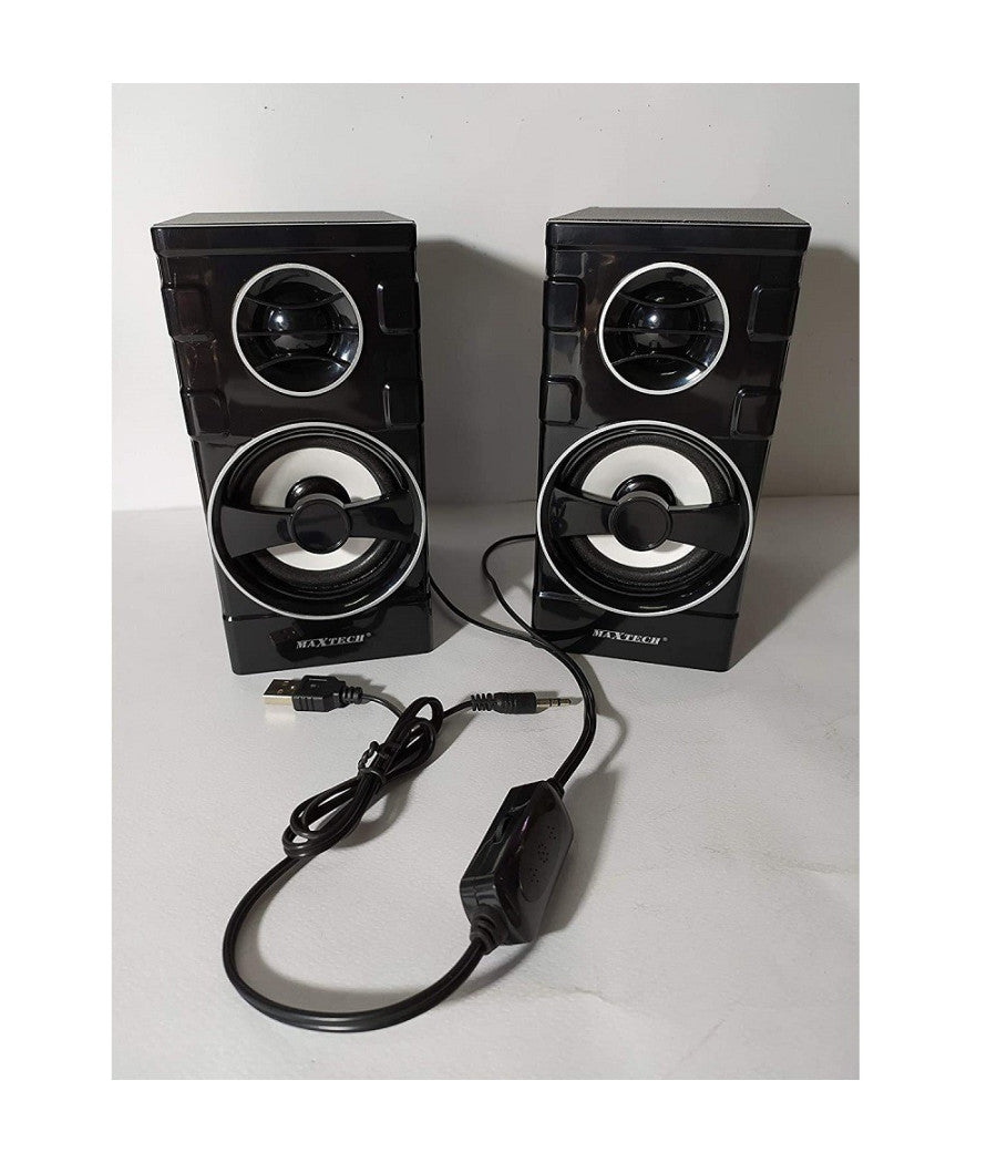 Casse Pc Xbox Stereo Aux Multimedia Digital Audio Jack 3.5mm 25w Ca-ss002 Rs-520         