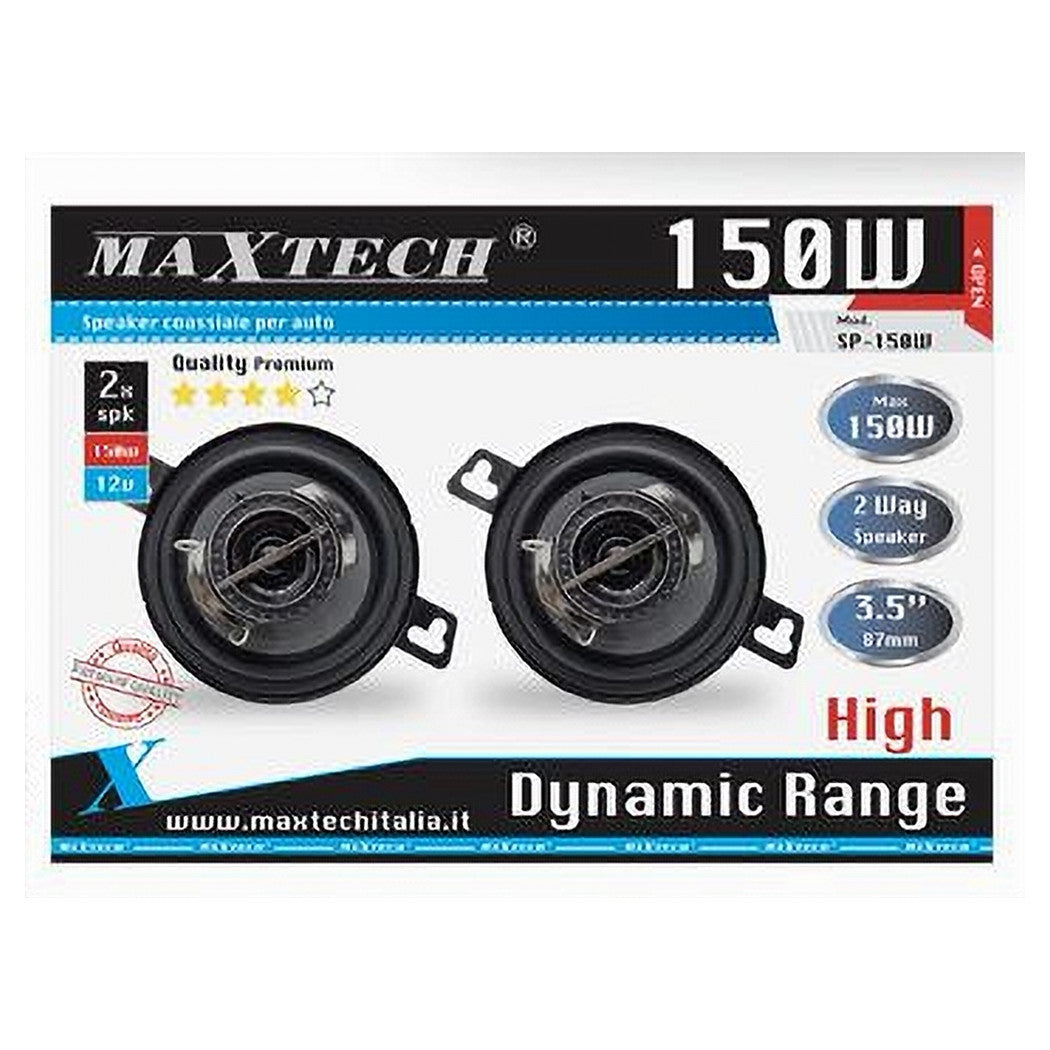 Casse Per Auto 150w 4 Vie Audio Volume Speaker Coassiale Musica Maxtech Sp-150w         