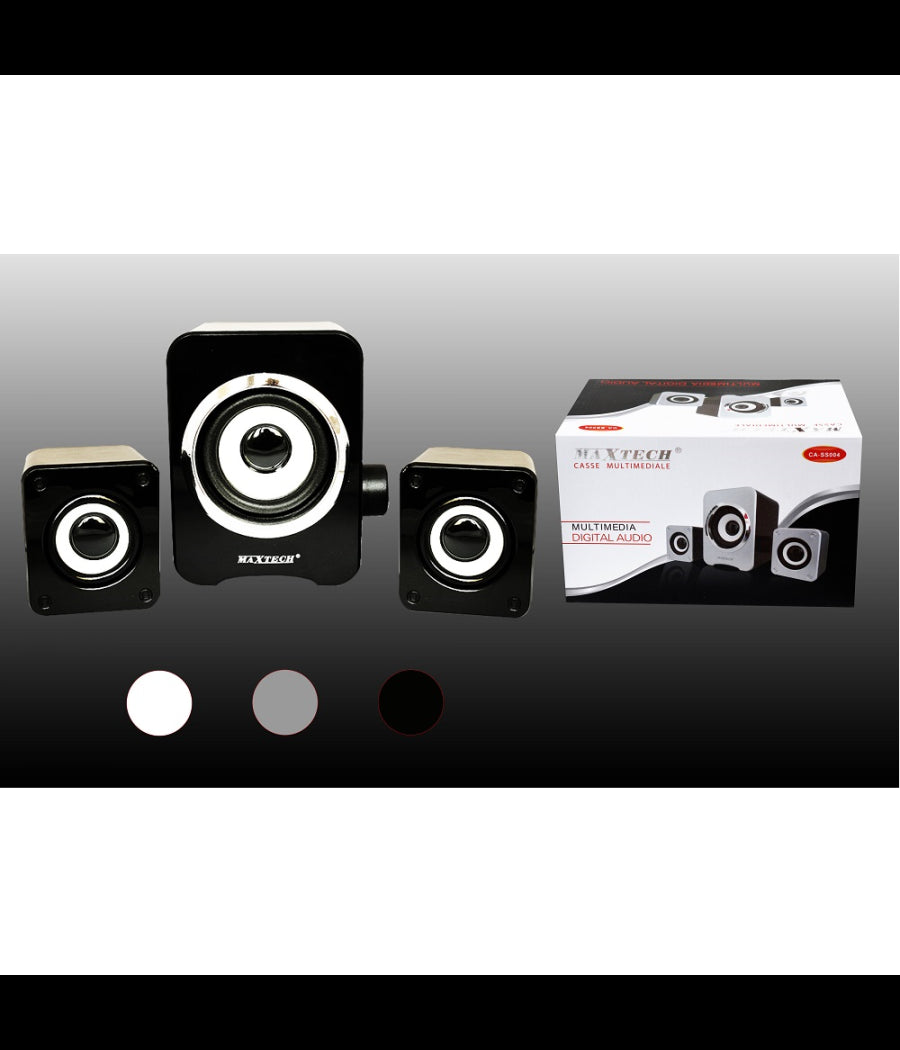 Casse Per Pc Audio Multimediale Speaker Laptop Computer Portatili Maxtech Ca-ss004         