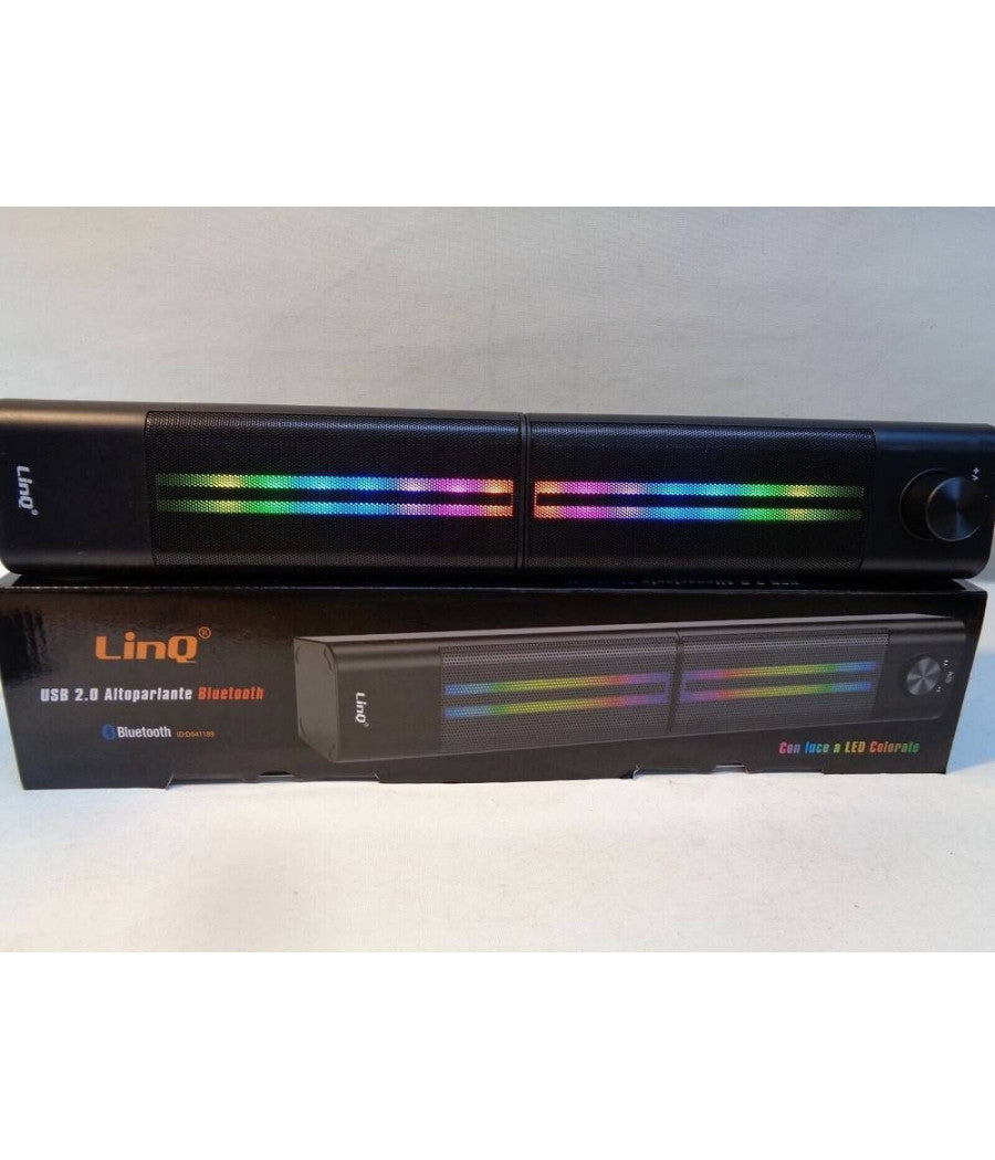 Casse Soundbar Barra Audio Usb 2.0 Speaker Blutooth Led Rgb Home Theatre Pk6807         